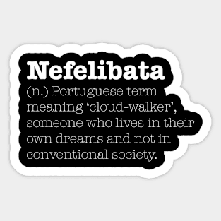 Nefelibata Sticker